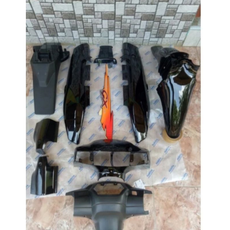 cover body set Suzuki tornado/ Shogun kebo warna hitam