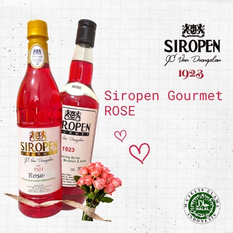 

Sirup Rose Mawar Flavoring Siropen Gourmet 700ml