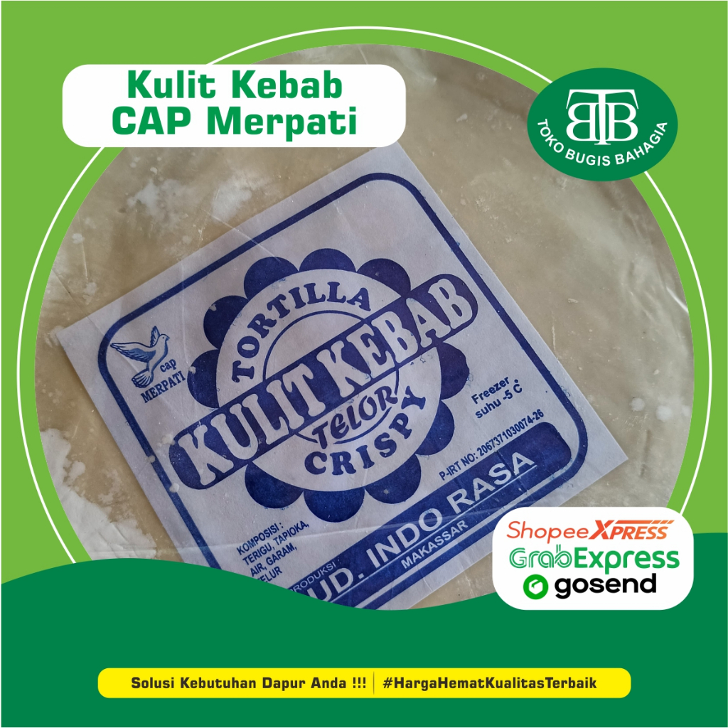 

Kulit Kebab Cap Merpati, Murah Makassar