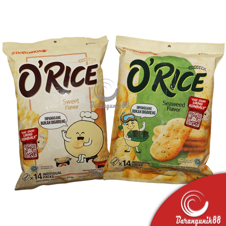 

BEST SELLER Crackers Rice Delfi Orion Krekers Beras ORice Orice Seaweed
