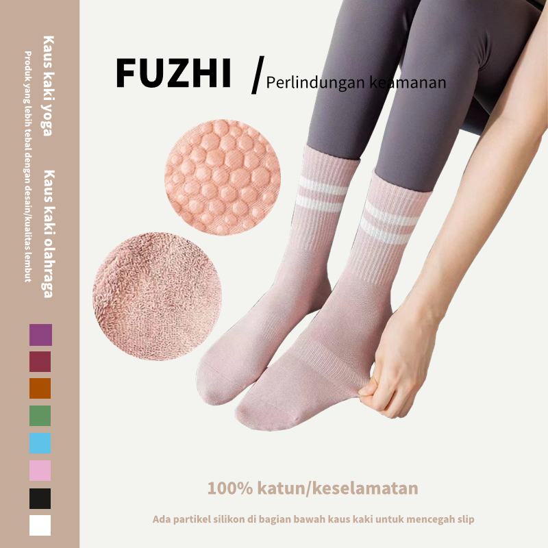 Kaos Kaki Anti Slip Tebal Kaos Kaki Pilates Kaos Kaki Yoga Kaos Kaki Gym Wanita Kaos Kaki Pilates Ka