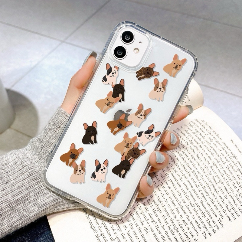 Case iphone Pug Dog Puppy For ip 15 14 13 12 Pro Promax