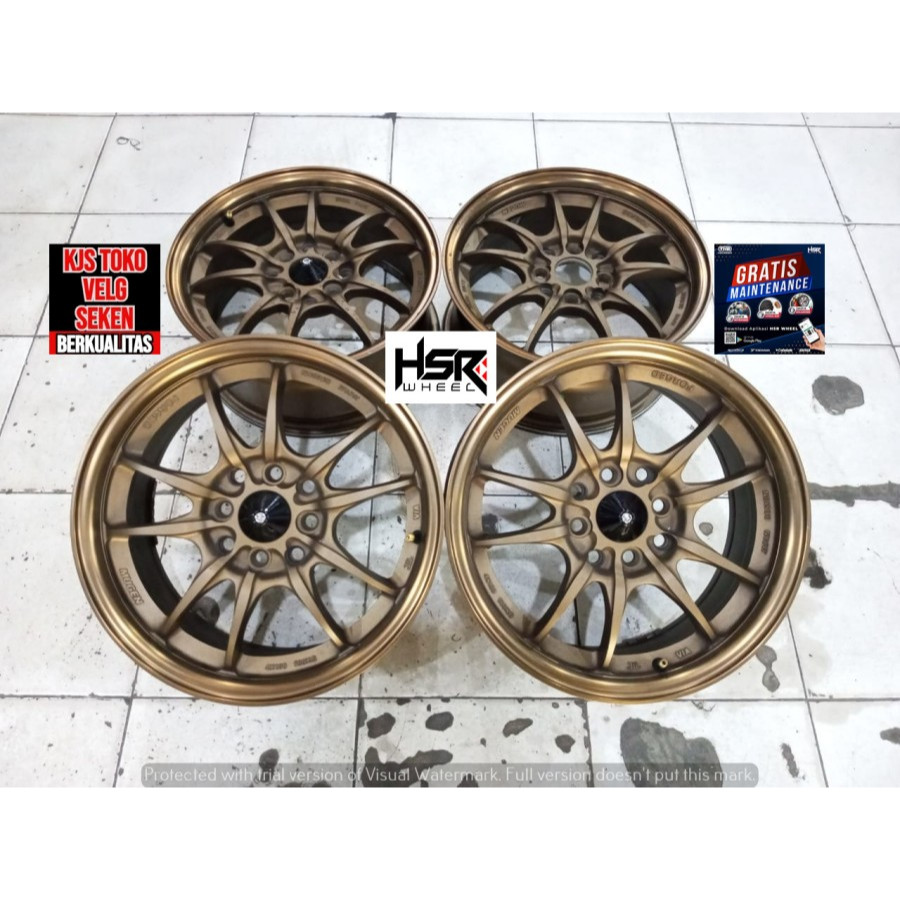 Velg Mobil Bekas MUGEN Ring 15 Lebar 6,5 Lubang Baut 4
