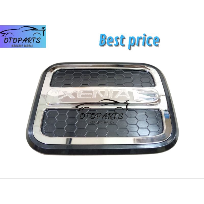 TANK COVER XENIA 2004-2011 HITAM CROM LUXURY /AKSESORIS TUTUP TANKI