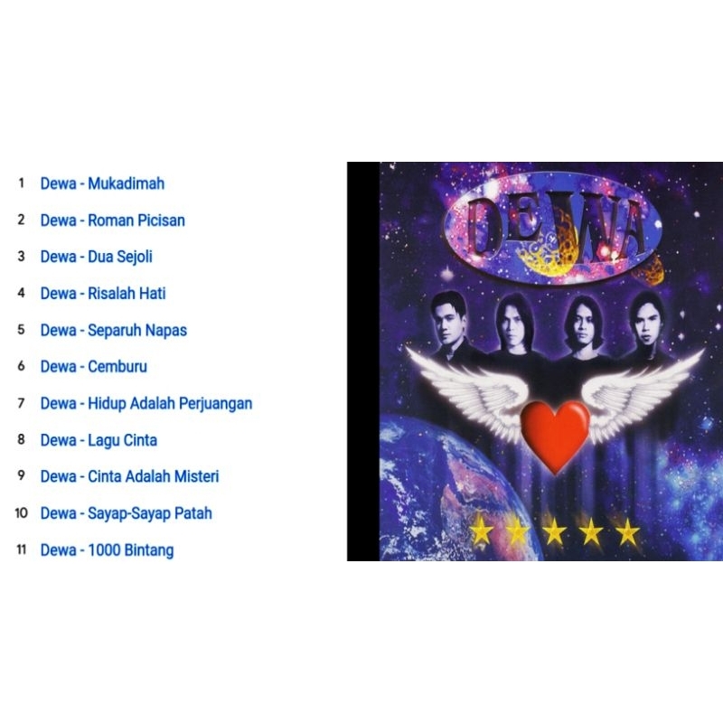 Cd dewa bintang lima 2000