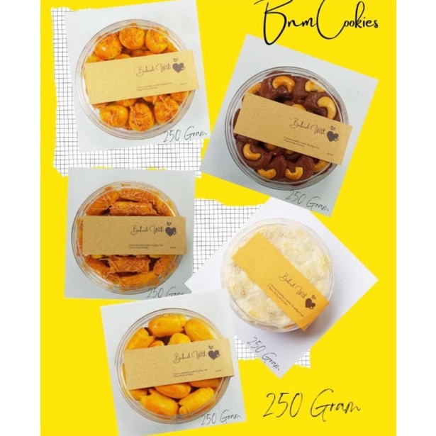 

ORIGINAL PAKET RESELLER KUE KERING MINIMAL 3 TOPLES KEMASAN BULAT 25 GRAM KUE LEBARAN