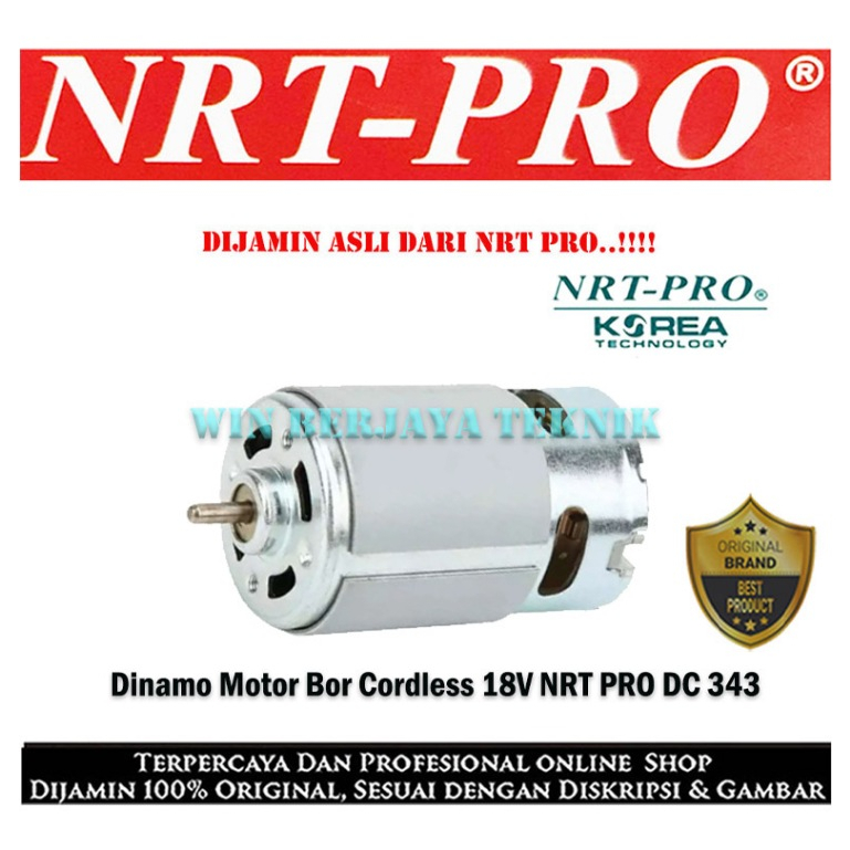 NRT PRO 343 DC Dinamo Motor Bor Cordless 18V DC 343 DC343 343DC