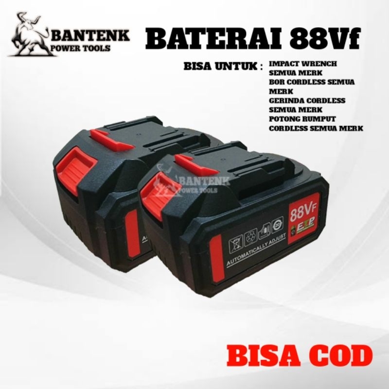 BATERAI BOR DAN GERINDA 88V BATERAY UNIVERSAL 88vf. BATERAI IMPACT WRENCH GERINDA SEPERTI JLD / SUNC