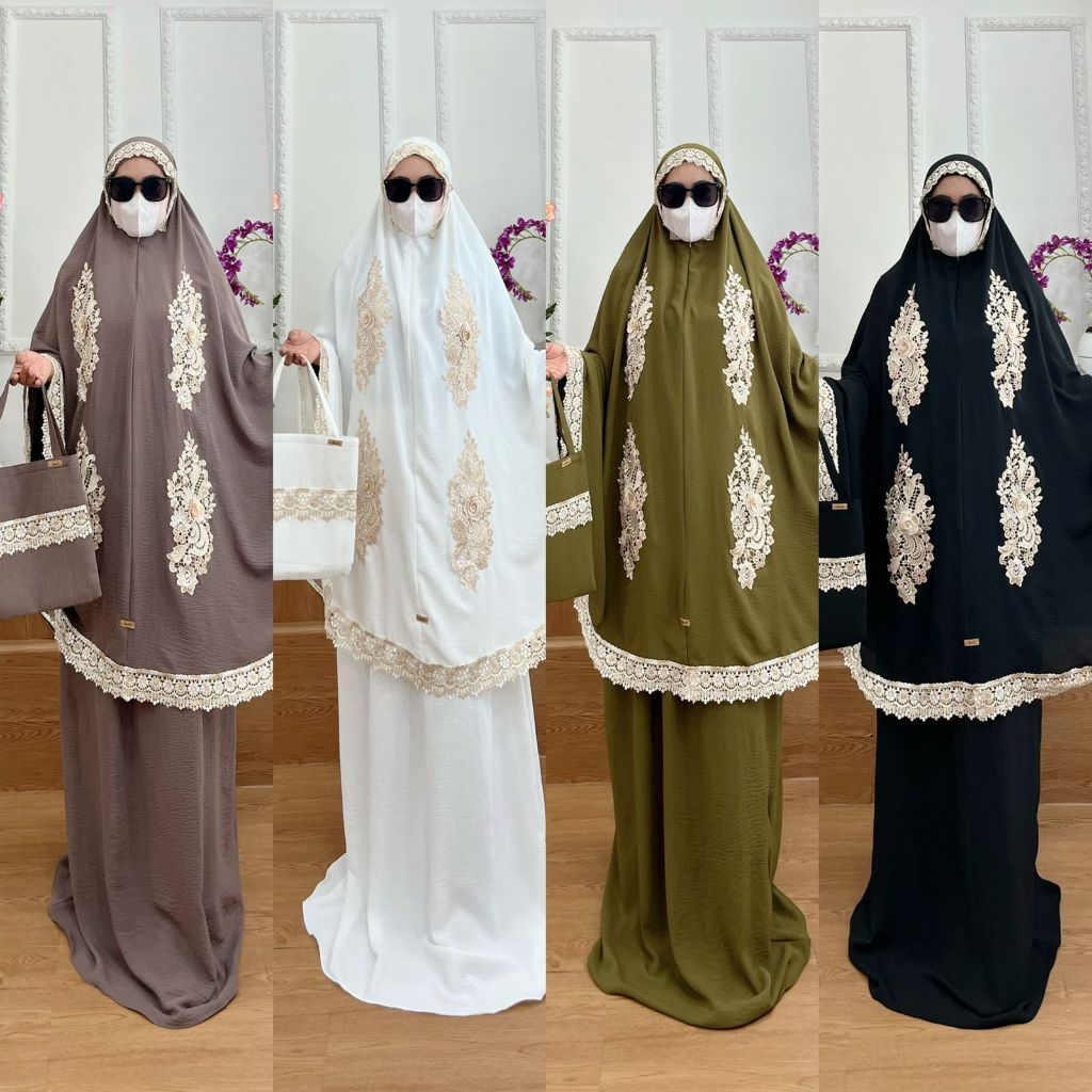 BISA COD Mukena Dewasa Kode 153 Bahan Kringkel Premium By Ory AjeZas Collection