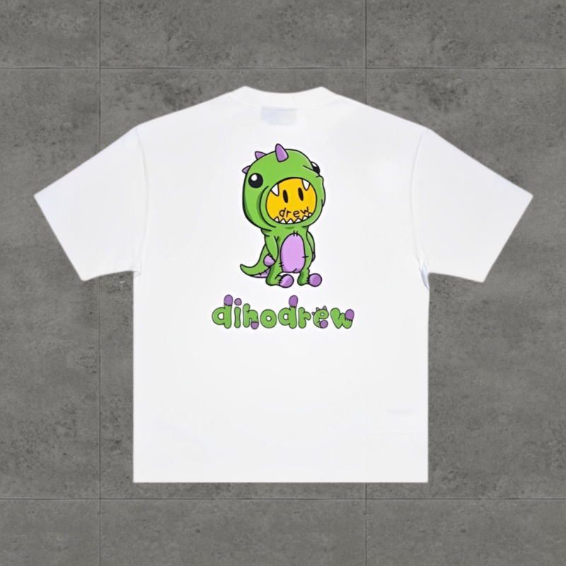 Kaos Oversize Drew House SS22 Dinodrew Tee White Premium