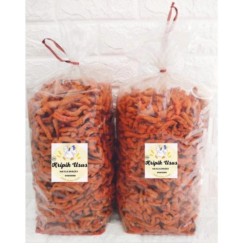 

Kripik Usus Ayam Crispy Balado 1kg NAYLA SNACK Enak,Halal dan Sehat