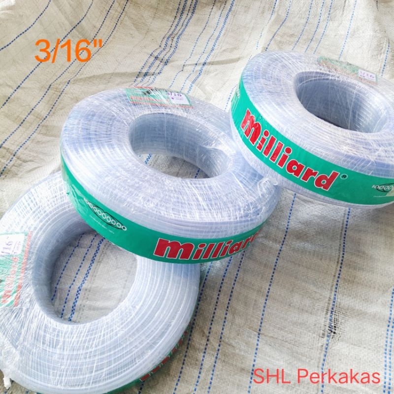 1 ROL 100 METER SELANG TRANSPARAN 3/16" SELANG BENING SELANG PENGAIRAN