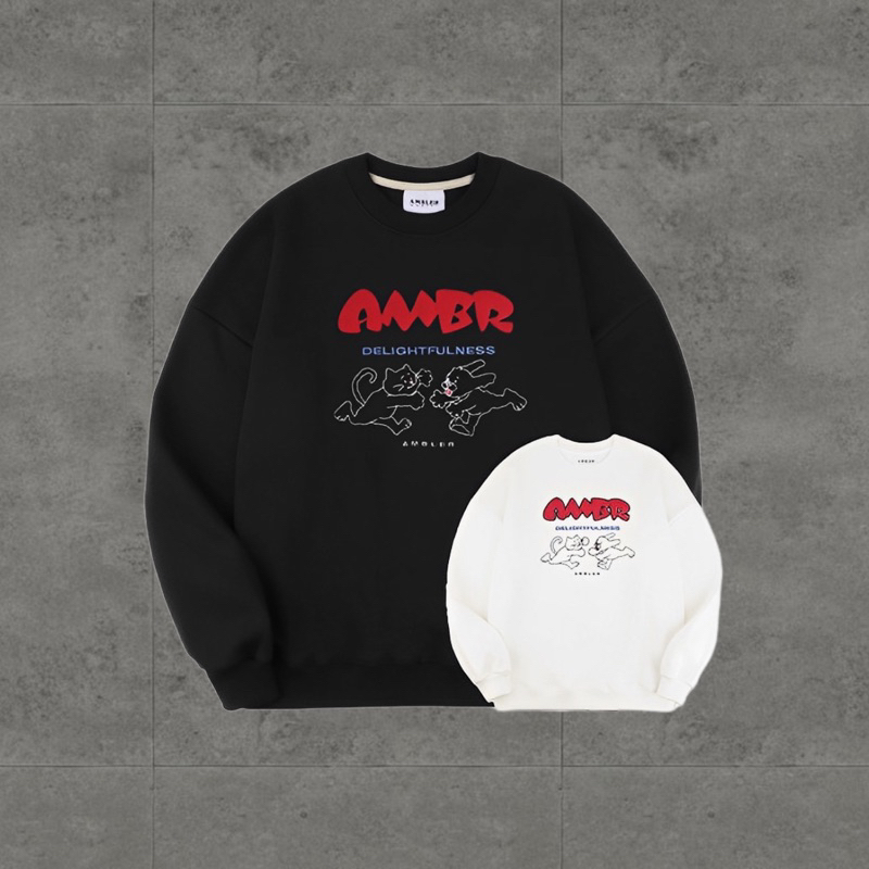 Crewneck Oversize Ambler Unisex Overfit Delightfulness Sweatshirt AMM1012 Premium