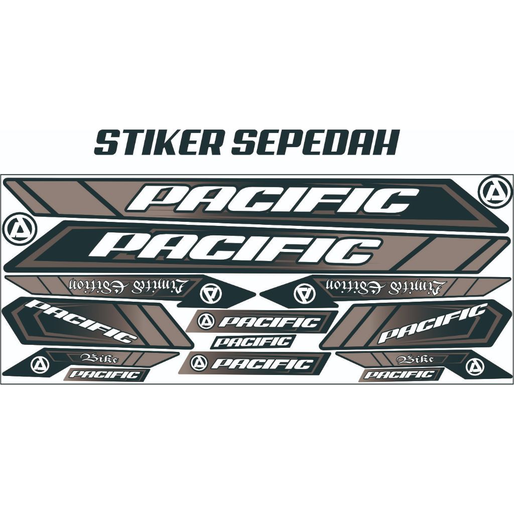 MOTIF LIST STIKER VARIASI STRIPING BIKE-SEPEDA PASIFIC BMX ART
