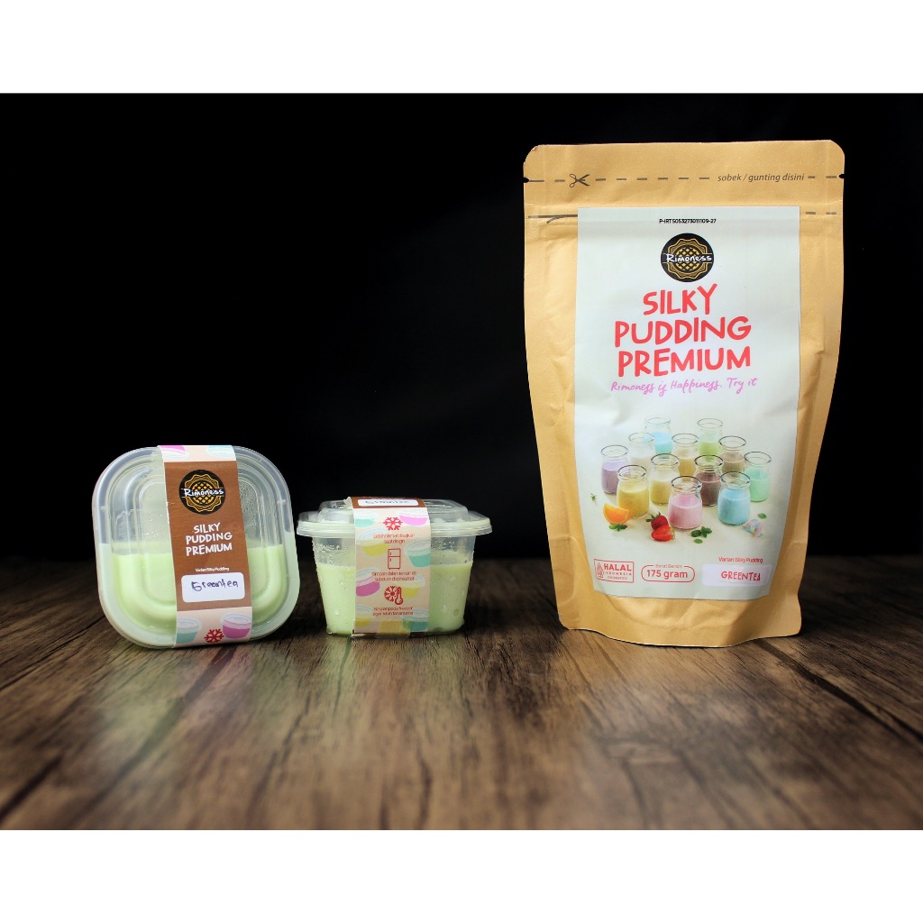 

Rimoness Premium Silky Pudding rasa Green Tea - 175 gram