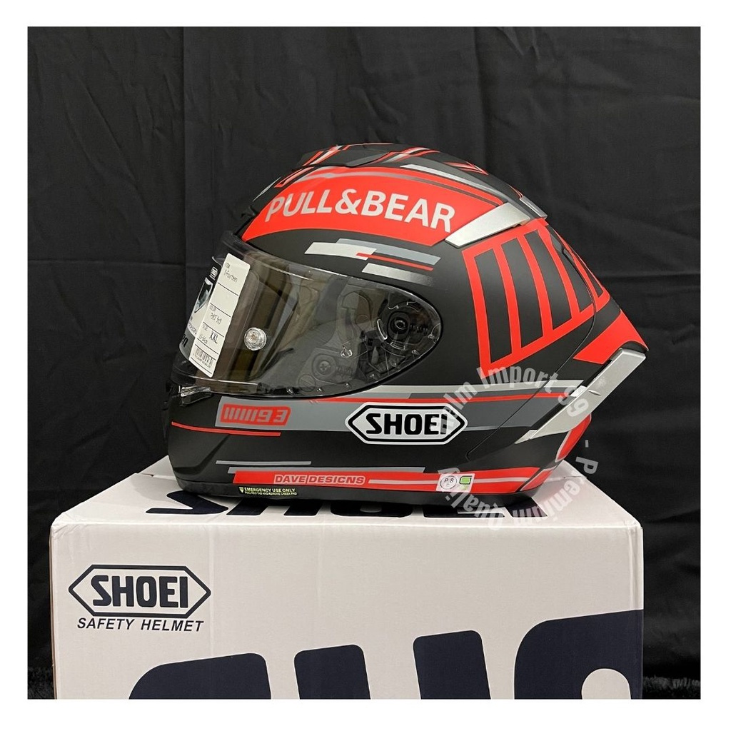 NEW SHOEI X14 BLACK CONCEPT V1 FRP 1:1 FULLFACE