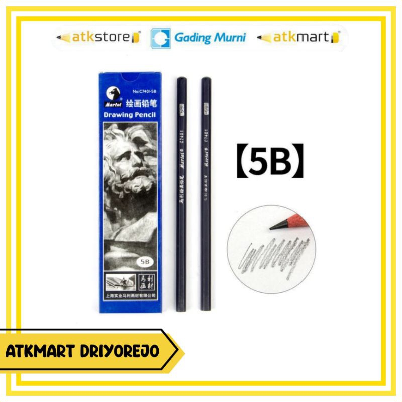 

(12 PCS) MARIES DRAWING PENSIL C7401 5B- PENSIL GAMBAR - PENSIL SKETSA