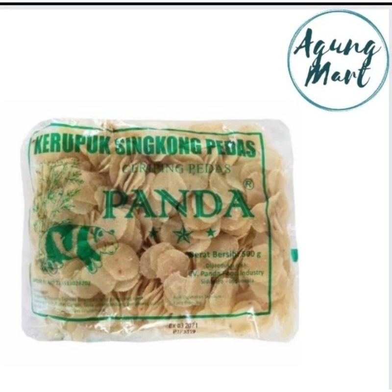 

Kerupuk Singkong Pedas Panda 500g