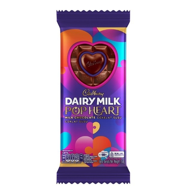 

Cadbury Dairy Milk Pop Heart Milk Chocolate 150 gr