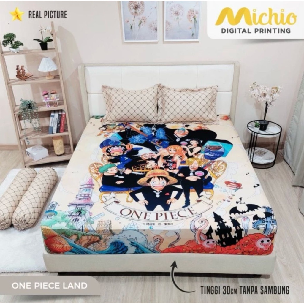 Sprei Monalisa Premium Anime One Piece versi Thriller Bark