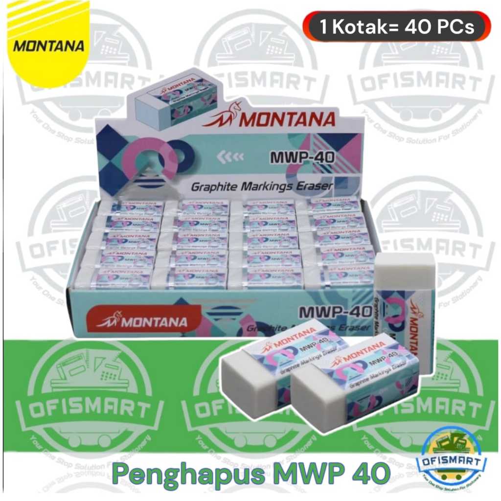 

Montana Penghapus MWP-40 Putih | @1Ktk=40PCs