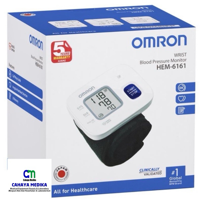 Tensi Digital OMRON HEM 6161/Tensi Pergelangan Tangan Omron HEM 6161