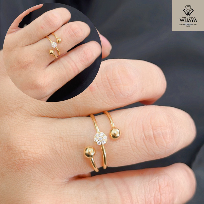 cincin emas muda emas asli kadar 375 8k