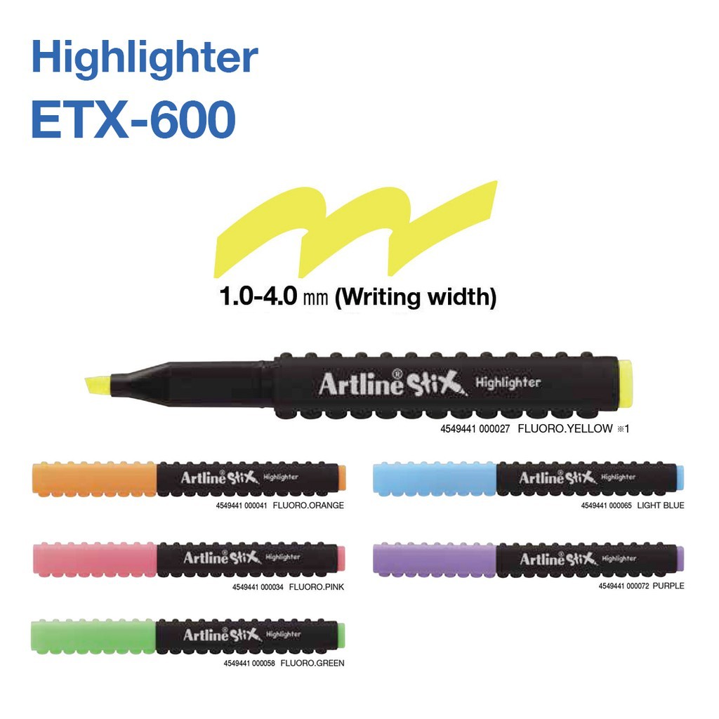 

GROSIR Highlighter Artline Stix ETX-600