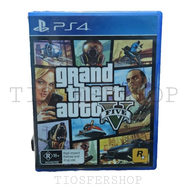 Kaset Ps4 BD ps4 GTA V + MAP