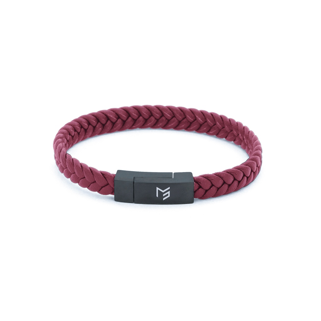 Merge Gelang Kulit Oxford - Maroon