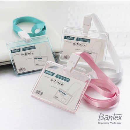 

Bantex Transparent ID Card Holder Lanyard Landscape #8867