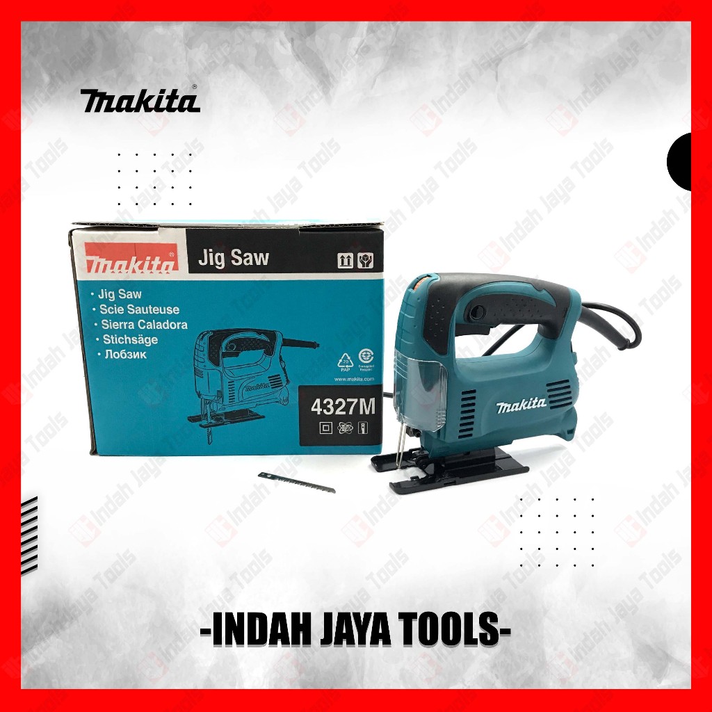 MAKITA 4327M Mesin Jigsaw - Mesin Gergaji Potong Kayu Listrik Jig Saw