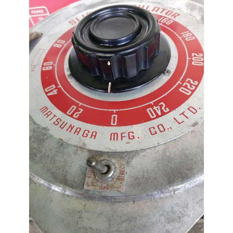 slide regulator Matsunaga 3kva made in japan