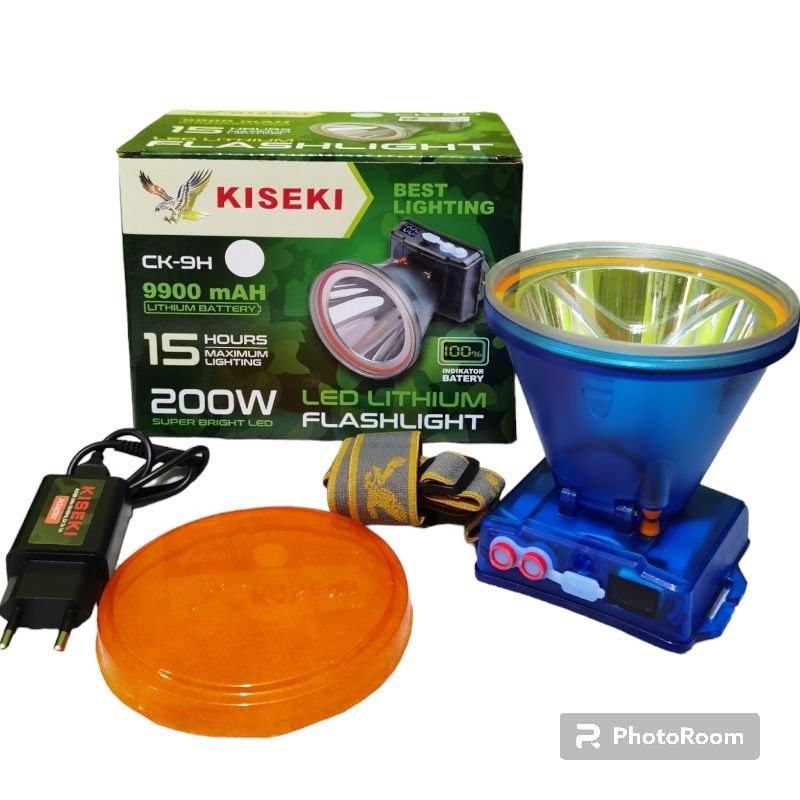 Senter Kepala KISEKI 200W (CK-9H), KISEKI 150W (CK-8H), KISEKI 100W (CK-7H) ll Tahan hingga 15Jam ll