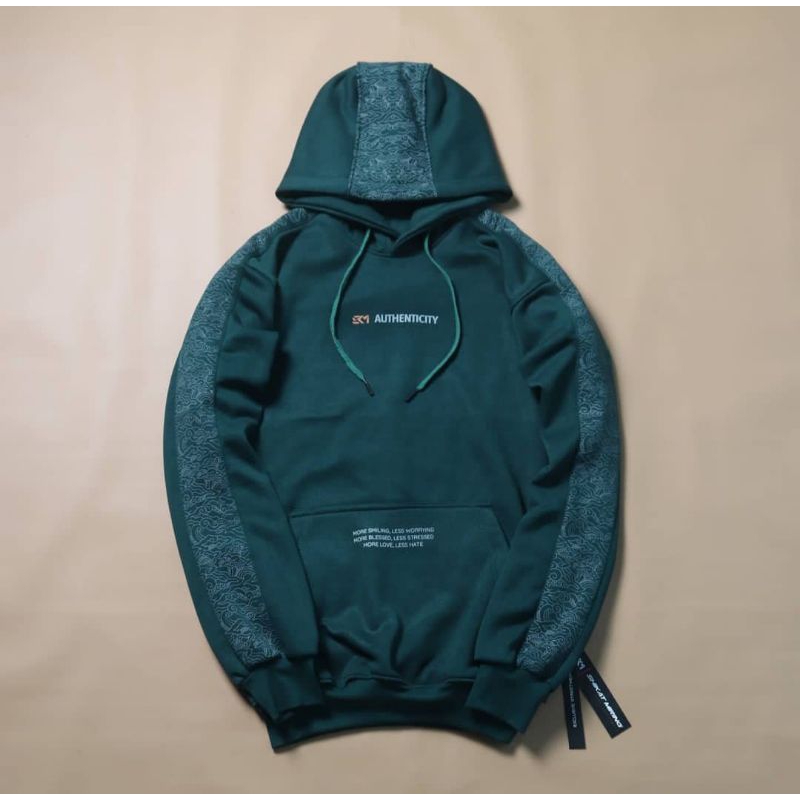 SKM original jaket hoodie sweater pria/sweater Hoodie pria strip batik terbaru