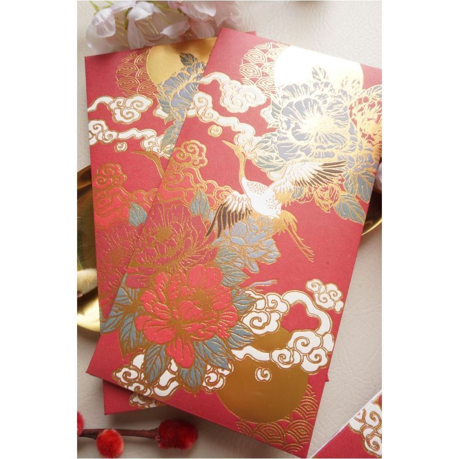 

Angpau Premier Design Bangau Full Foil Emas