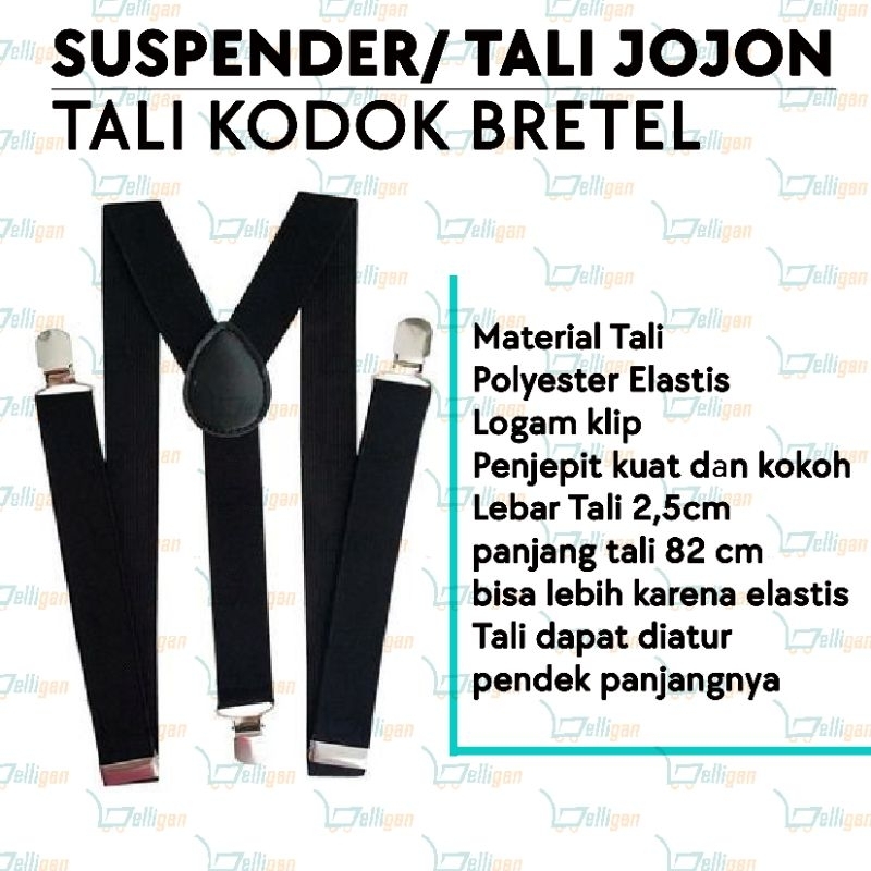 Suspender bretel tali jojon tali kodok pria wanita dewasa