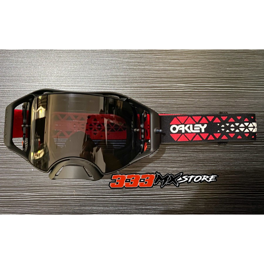 Goggle Oakley Airbrake Torch Black Red Kacamata Cross Oakley Red Ori