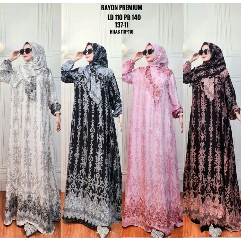 Keyra gamis set kerudung