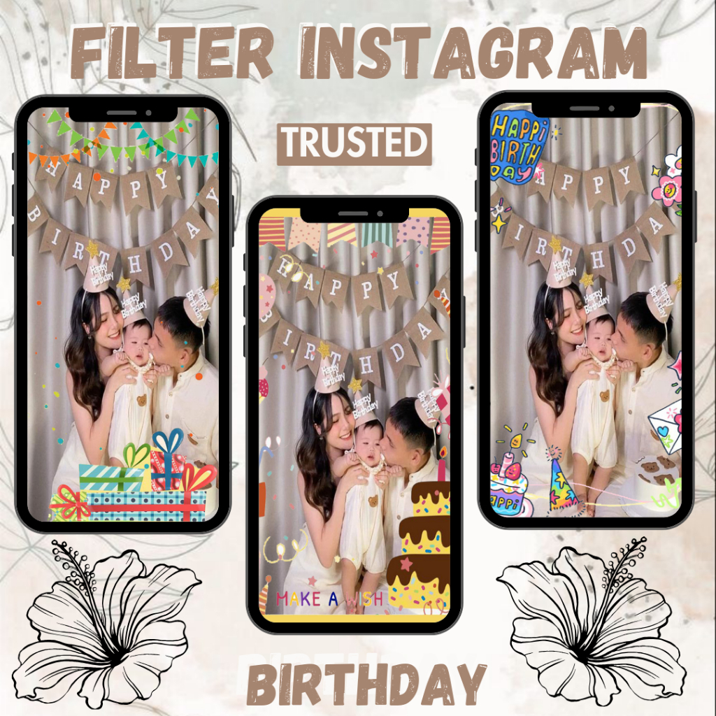 FILTER INSTAGRAM HAPPY BIRTHDAY/ULANG TAHUN - JASA BUAT FILTER