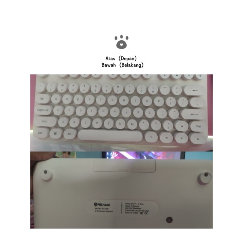 (PRELOVED) Rexus Keyboard Mouse Wireless KM9 Combo