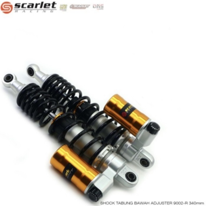 SHOCK BREAKER BELAKANG TABUNG BAWAH 9002R 340 MM SCARLET RACING