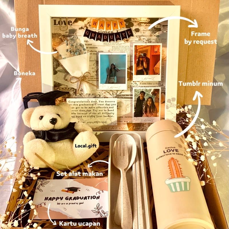 PAKET HAMPERS DAN FRAME CUSTOM | kado custom ulang tahun cewek cowok | kado natal | bingkai foto cus