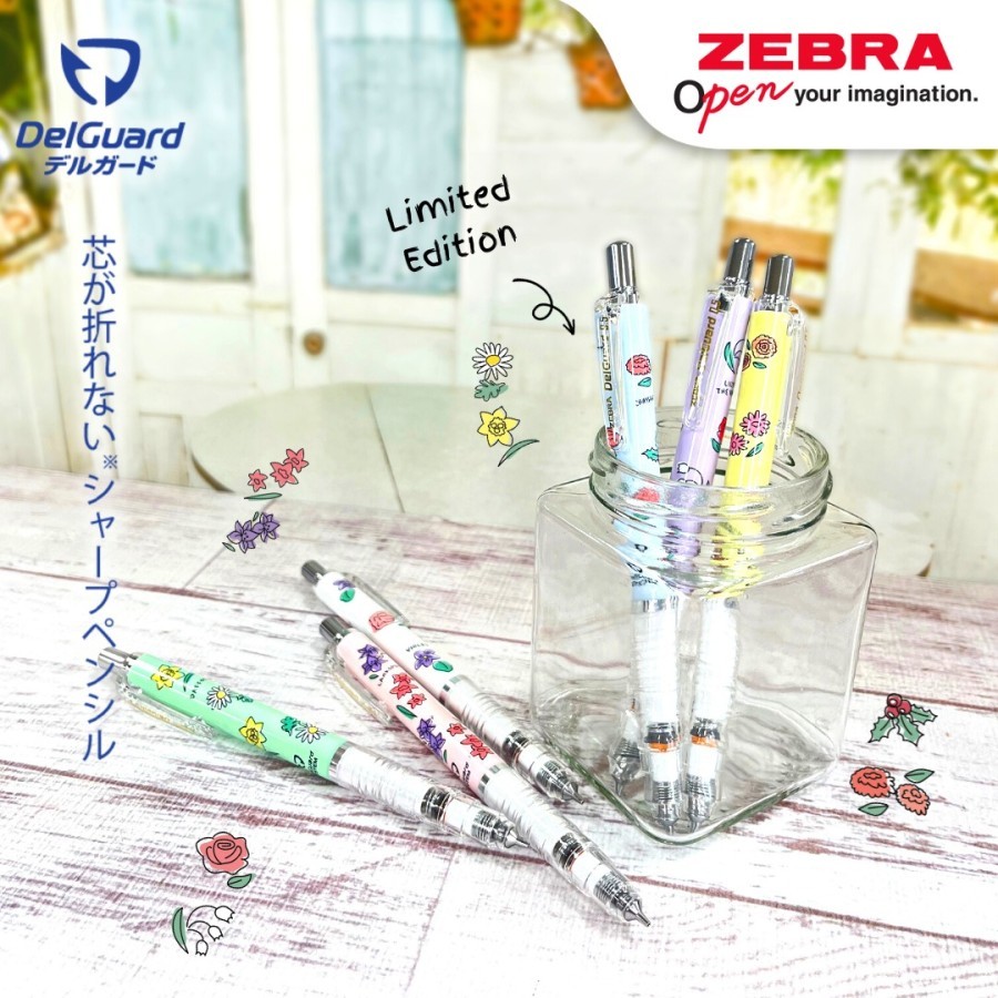 

Asaba Stationery - Zebra Pensil Mekanik 05 mm Delguard Flower Series - Limited edition