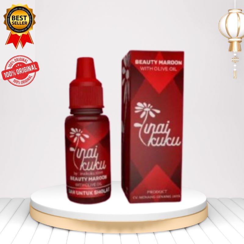 INAI KUKU BEAUTY MAROON ORIGINAL 15ml | INAI KUKU HALAL | PACAR KUKU | INAI KUKU MURAH ASLI | INAI K