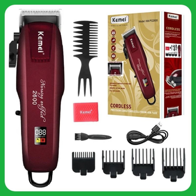 KEMEI 2600 LED, kemei alat cukur rambut portabel