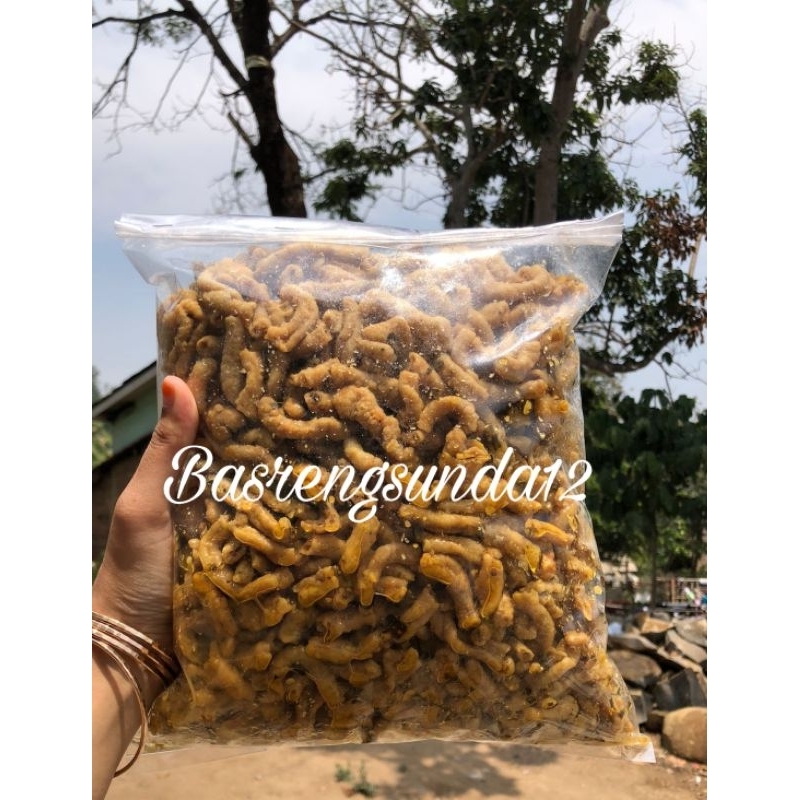 

Usus Crispy 1kg Kripik usus original Daun jeruk