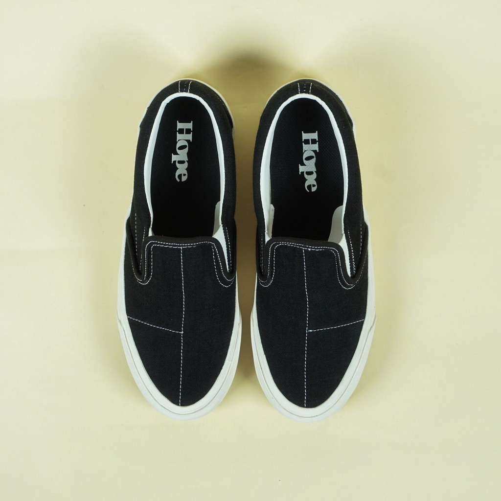 HOPE Black Bored Slip On