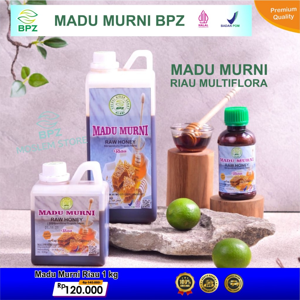 

Madu Murni Riau Multiflora BPZ kemasan 1 Kg