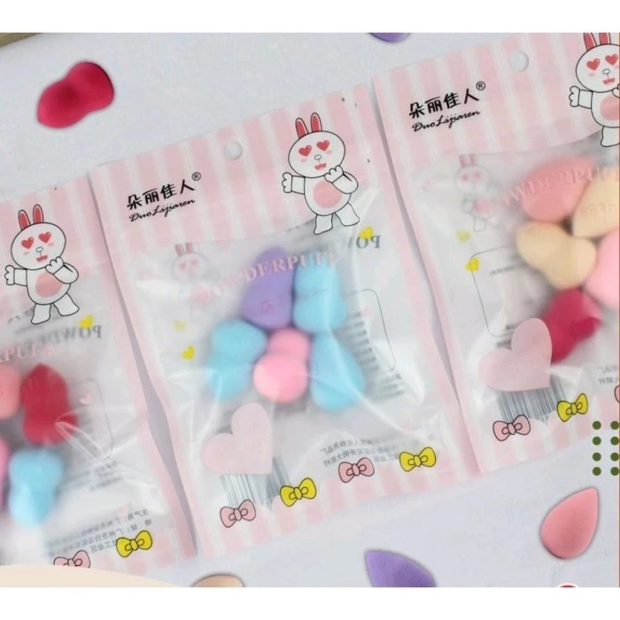 Spon Blender Imp Isi 6pcs / Beauty Blender Mini / Spon Make Up